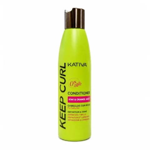 Après-shampooing Kativa Keep Curl sans gluten 250ml pour cheveux bouclés au kiwi et orange