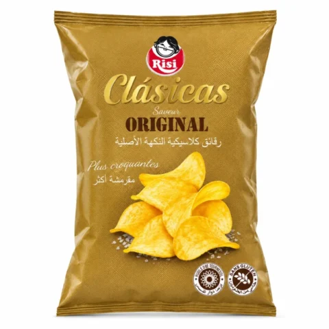 Paquet Risi Clásicas saveur original 100g chips sans gluten