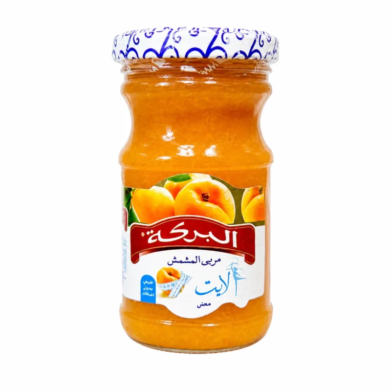 peach 210g Pot de confiture d’abricot Al Baraka sans sucre ajouté 210g