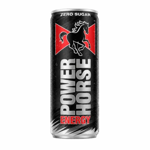 Canette Power Horse Energy Zero Sugar 200ml boisson énergisante sans sucre