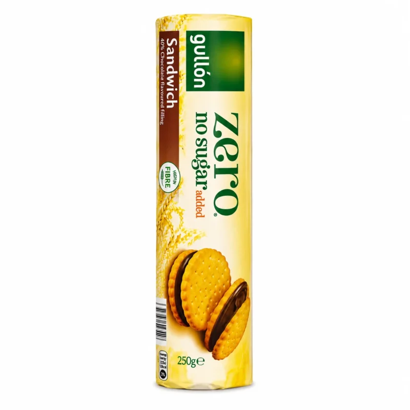 sandwich Biscuits Gullón Zero Sandwich chocolat sans sucres ajoutés 250g