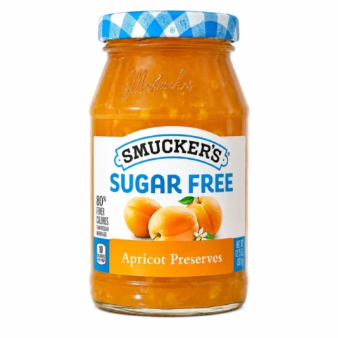 Pot de confiture abricots Smucker’s sans sucre 361g