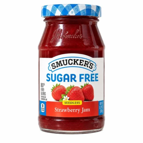 Pot de confiture fraises Smucker’s sans sucre 361g