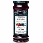 Pot de tartinade Cranberries et Myrtilles ST DALFOUR 284g