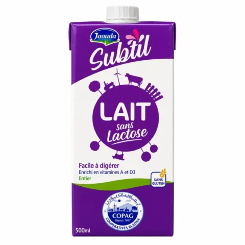 Lait Jaouda Subtil sans lactose entier UHT 1L sans gluten