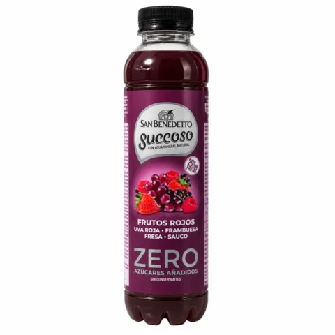 Bouteille San Benedetto Succoso Fruits Rouges Zero sucres ajoutés 0.40L