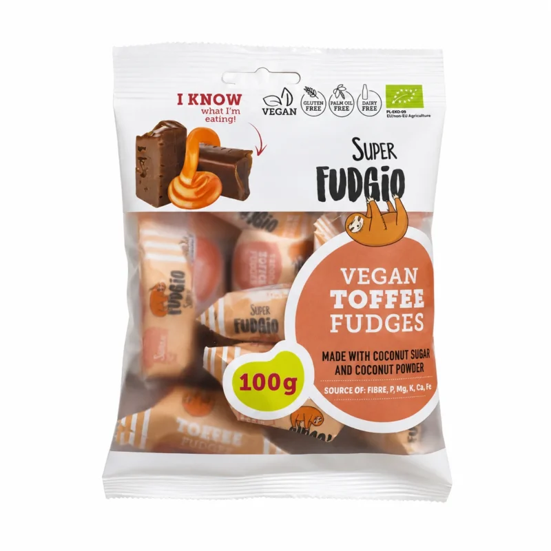 super fudgio toffee Super Fudgio Vegan Toffee Fudges 100g bio sans gluten au sucre de coco
