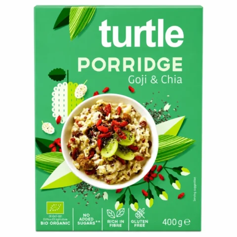 Turtle porridge bio Goji et Chia sans gluten 400g