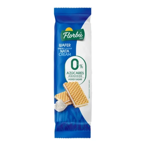 Gaufrettes Florbú Crème Vanille sans sucre ajouté 150g