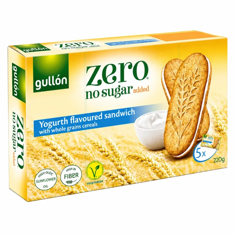 yogurth Biscuits sandwich Gullón Zero saveur yaourt sans sucres ajoutés 220g