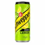 Canette Schweppes Zero Lemon 330ml boisson pétillante citron zéro sucres