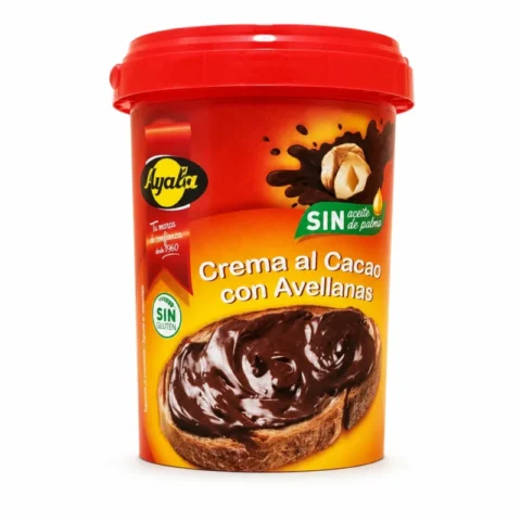 Ayala crème au cacao et aux noisettes 500 g sans gluten sans huile de palme.