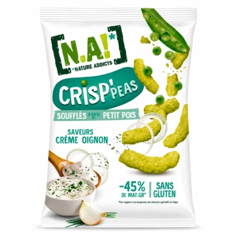 N.A! Crisp'Peas Crème Oignon Sans Gluten 50g