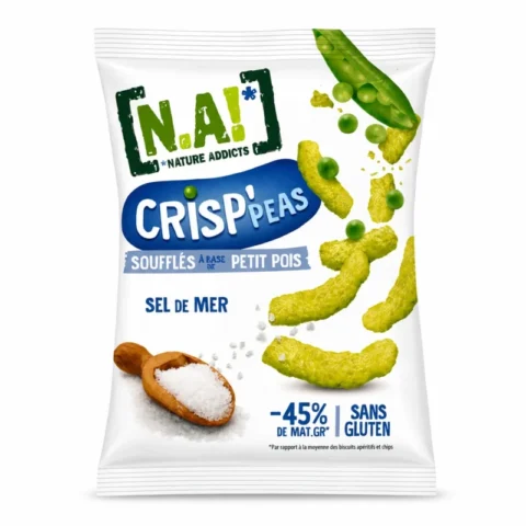 N.A! Crisp'Peas Sel de Mer Sans Gluten 50g