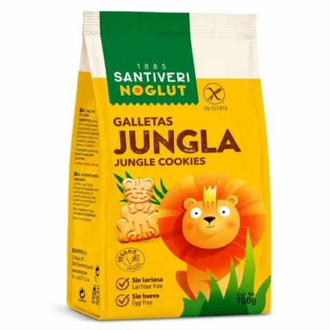 Santiveri Noglut biscuits Jungle sans gluten vegan 100 g