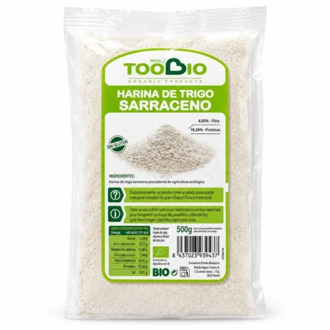 TooBio Farine de Sarrasin Bio Sans Gluten 500 g
