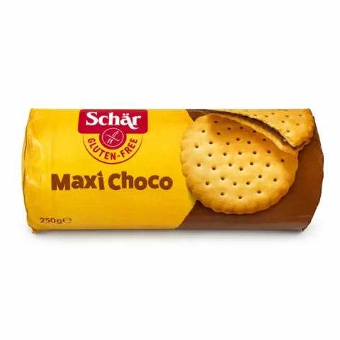 Paquet Schär Maxi Choco biscuits fourrés au chocolat sans gluten 250 g