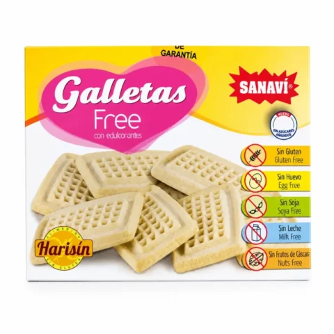 Boîte Sanavi Galletas Free biscuits sans gluten et sans sucres ajoutés 150 g