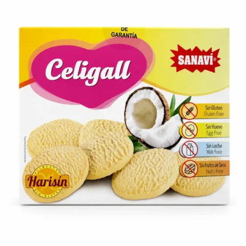 Boîte Sanavi Celigall biscuits sans gluten riches en fibres 150 g