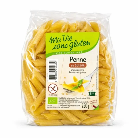 Sachet Ma Vie Sans Gluten Penne bio au quinoa sans gluten 250 g