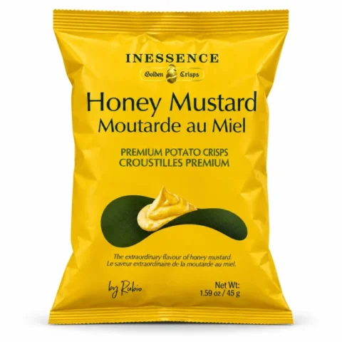 Sachet Inessence Golden Crisps Honey Mustard chips moutarde au miel 45 g