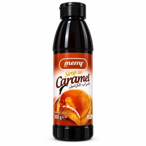 Bouteille Merry sirop au caramel sans gluten 300 g