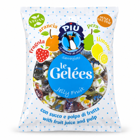 Sachet Più Le Gelées Jelly Fruit bonbons gélifiés aux fruits sans gluten vegan 1 kg