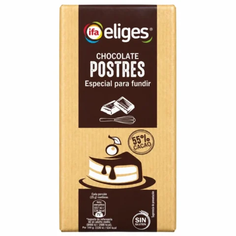 Tablette Ifa Eliges chocolat dessert 55 % cacao sans gluten 200 g