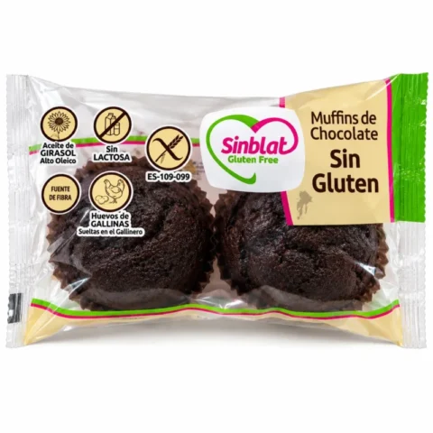 Paquet Sinblat muffins au chocolat sans gluten et sans lactose