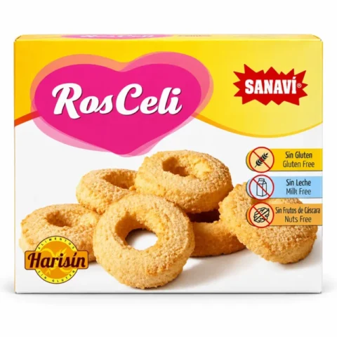 Boîte Ros Celi Sanaví biscuits sans gluten sans lait sans fruits à coque 175 g