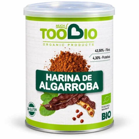 Boîte TooBio farine de caroube bio sans gluten 250 g