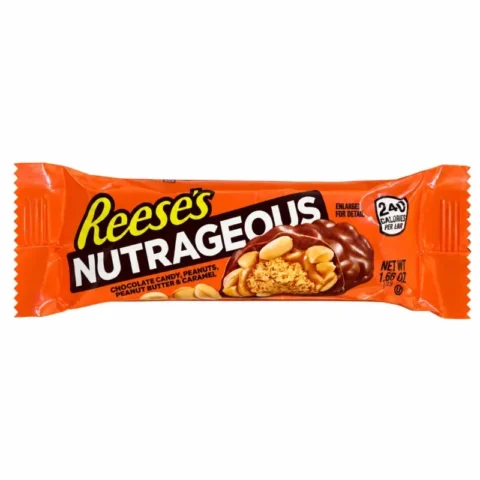 Reese’s NutRageous barre chocolat cacahuètes caramel beurre de cacahuète 47 g