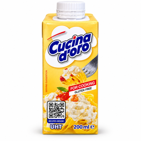 Brique Cucina d’Oro crème de cuisine UHT sans gluten 200 ml